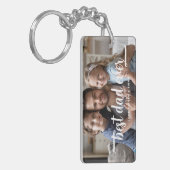 Foto van vaderdag Beste vader ooit Sleutelhanger (Voorkant Links)