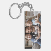 Foto van vaderdag Beste vader ooit Sleutelhanger (Voorkant Links)