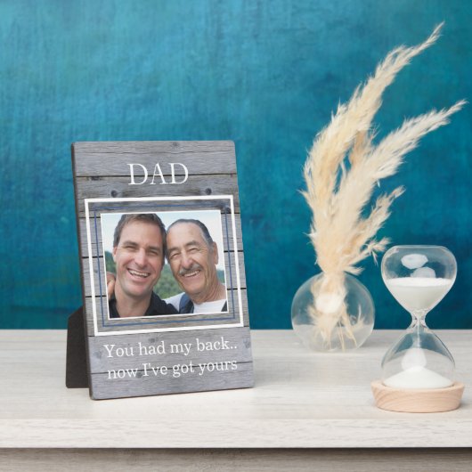 Foto van vaderdag Vader en Grown Son Fotoplaat (Zijkant)