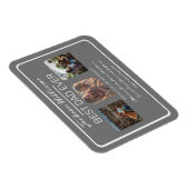 Foto van vaders Dag Beste pap Ooit Grey Drie Magneet (Rechterzijde)