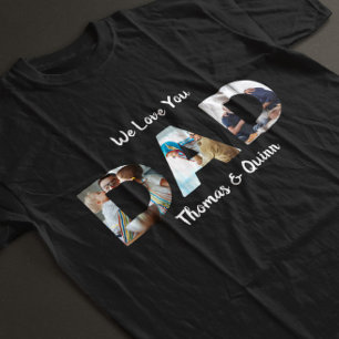 Foto van vaders Dag Collage T-shirt