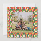 Foto van vakantiepatroon feestdagenkaart (Voorkant)