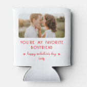 Foto van Valentijnsdag Je bent mijn favoriete vrie Blikjeskoeler (Achterkant)