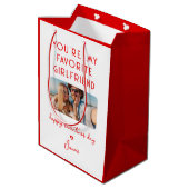 Foto van Valentijnsdag Je bent Mijn favoriete Vrie Medium Cadeauzakje (Achterkant Gekanteld)