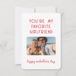 Foto van Valentijnsdag Je bent Mijn favoriete Vrie Notitiekaartje