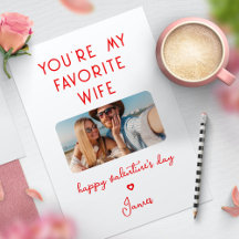 Foto van Valentijnsdag Je bent mijn favoriete vrou