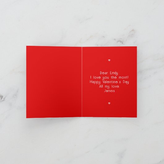 Foto van Valentijnsdag Je bent mijn favoriete vrou Kaart (Binnen)