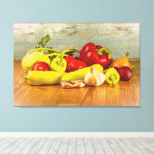 Foto van "Vegetables". Bestel nu Canvas Afdruk (Insitu (Houten vloer))