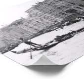 Foto van Venice Gondola Gondolier Italië Poster (Hoek)