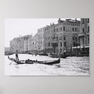 Foto van Venice Gondola Gondolier Italië Poster