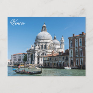 Foto van Venice Italy Church Gondola Travel Briefkaart