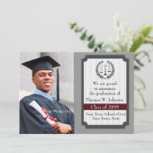 Foto van verfijnd Afstuderen Aankondiging (Staand voorkant)