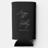 Foto van verjaardagsfeestdagen koelen seltzer blikjeskoeler (Achterkant)