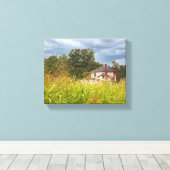 Foto van verlaten huis canvas afdruk (Insitu (Houten vloer))