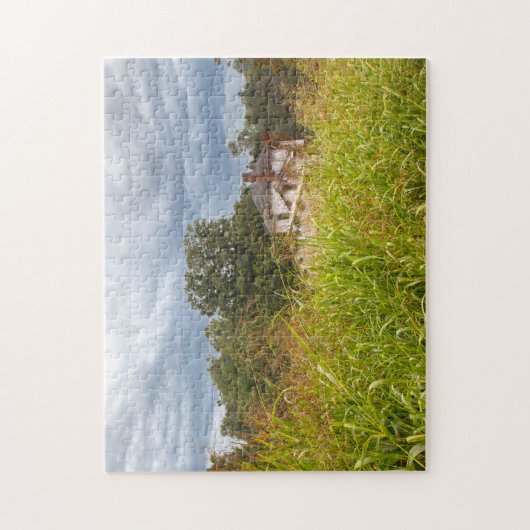 Foto van verlaten huis legpuzzel (Verticaal)