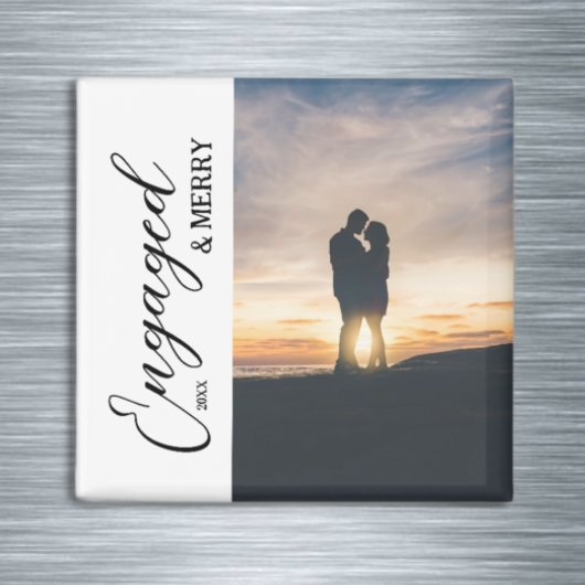 Foto van verliefd & vrolijk koppel magneet