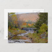 Foto van Vermont Stream Waterfall Autumn Briefkaart (Voorkant / Achterkant)