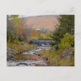 Foto van Vermont Stream Waterfall Autumn Briefkaart