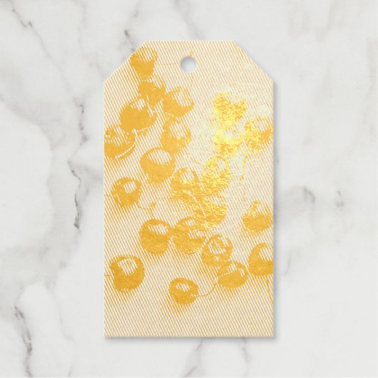 Foto van verse rode kersen cadeaulabels (Voorkant)