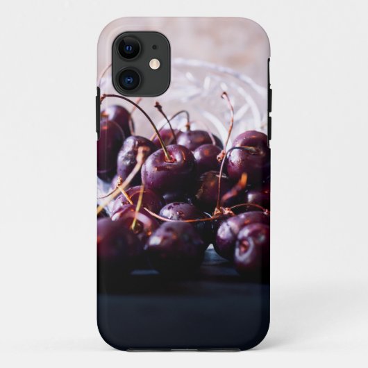 Foto van verse rode kersen Case-Mate iPhone case (Achterkant)