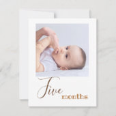 Foto van vijf maanden: eerste verjaardag banner Ka (Voorkant)