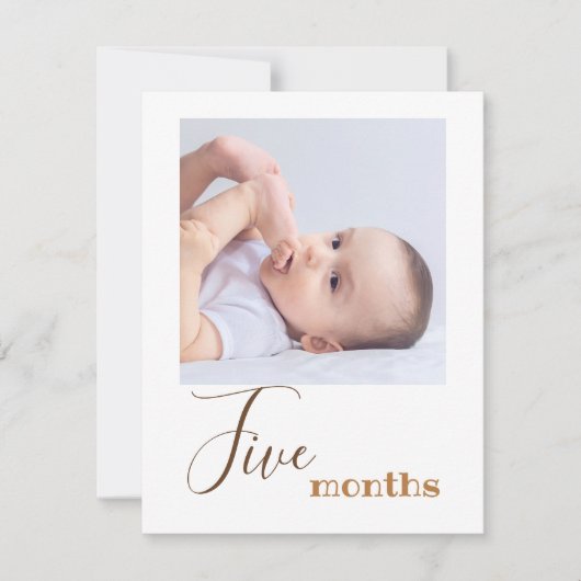 Foto van vijf maanden: eerste verjaardag banner Ka (Voorkant)