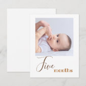 Foto van vijf maanden: eerste verjaardag banner Ka (Voorkant / Achterkant)