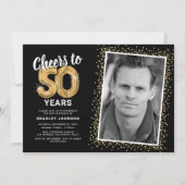 Foto van vijftig jaar 50e verjaardag kaart (Voorkant)