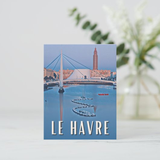 Foto van Vintage Havre Briefkaart (Staand voorkant)