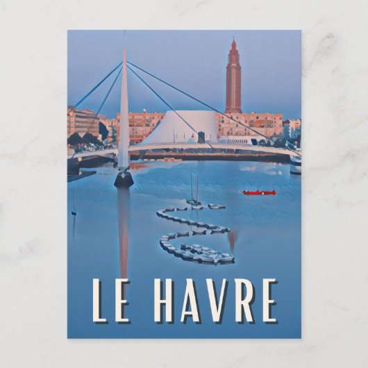 Foto van Vintage Havre Briefkaart (Voorkant)