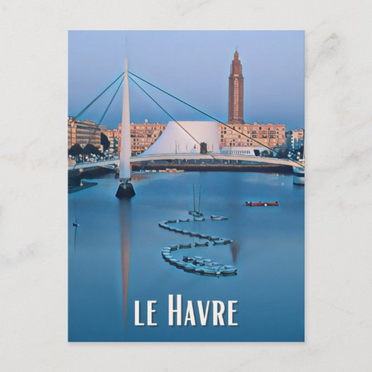 Foto van Vintage Havre Briefkaart (Voorkant)