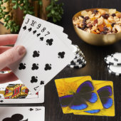 Foto van vlinder pokerkaarten (Insitu)