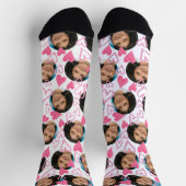 Foto van Vriendin naar Boyvriend Pink Hearts Sokken (Top)