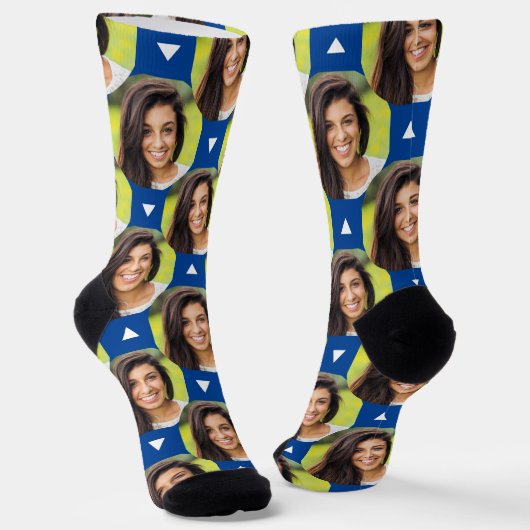 Foto van Vriendin voor Boyvriend Blue Socks Sokken (Gebogen)