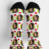 Foto van vriendin voor vriendje Valentijnsdag Sokken (Top)