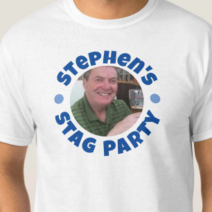 Foto van vrijgezellenfeest voor mannen t-shirt