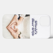 Foto van vrouw grijs Case-Mate iPhone case (Achterkant (horizontaal))