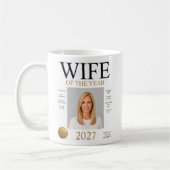 Foto van vrouw van het jaar koffiemok (Links)