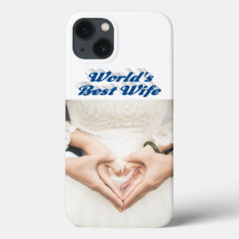 Foto van vrouw zeeblauwe iPhone hoes