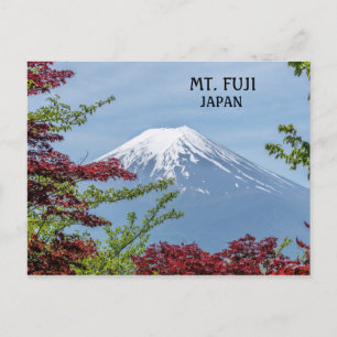 Foto van vulkaan Mount Fuji in Japan Briefkaart