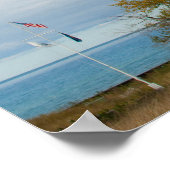 Foto van vuurtoren met John 8:12 Poster (Hoek)