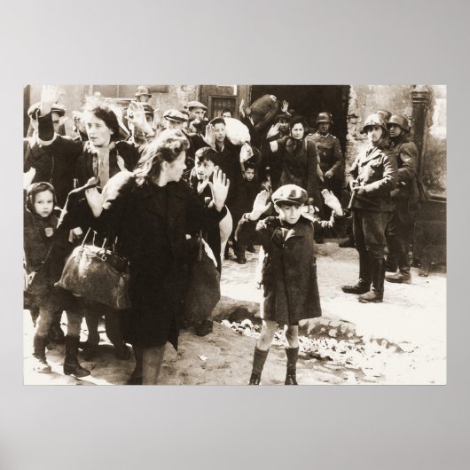 Foto van Warschau Ghetto Uprising van Jurgen Stroo Poster (Voorkant)