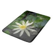Foto van Water Lily White en Green Badmat (Gekanteld)