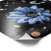 Foto van waterdruppels afdruk (Hoek)