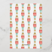 Foto van waterverf 3 van Nutcracker Folie Feestdagenkaart (Achterkant)