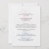 Foto van waterverf in één bruiloft kaart (Achterkant)