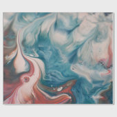 Foto van waterverfschilderij sluiten cadeaupapier (Vlak)