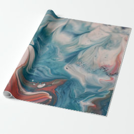 Foto van waterverfschilderij sluiten cadeaupapier