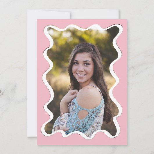 Foto van Wavey retro verpleegster Afstuderen op ac Kaart (Achterkant)