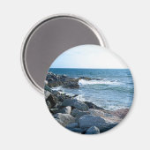 Foto van Wavy Atlantic Ocean Blue Magneet (Voorkant / Achterkant)